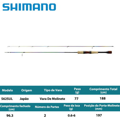 SHIMANO 2022 CARDIFF AREA LIMITED S62SUL Vara De Molinete