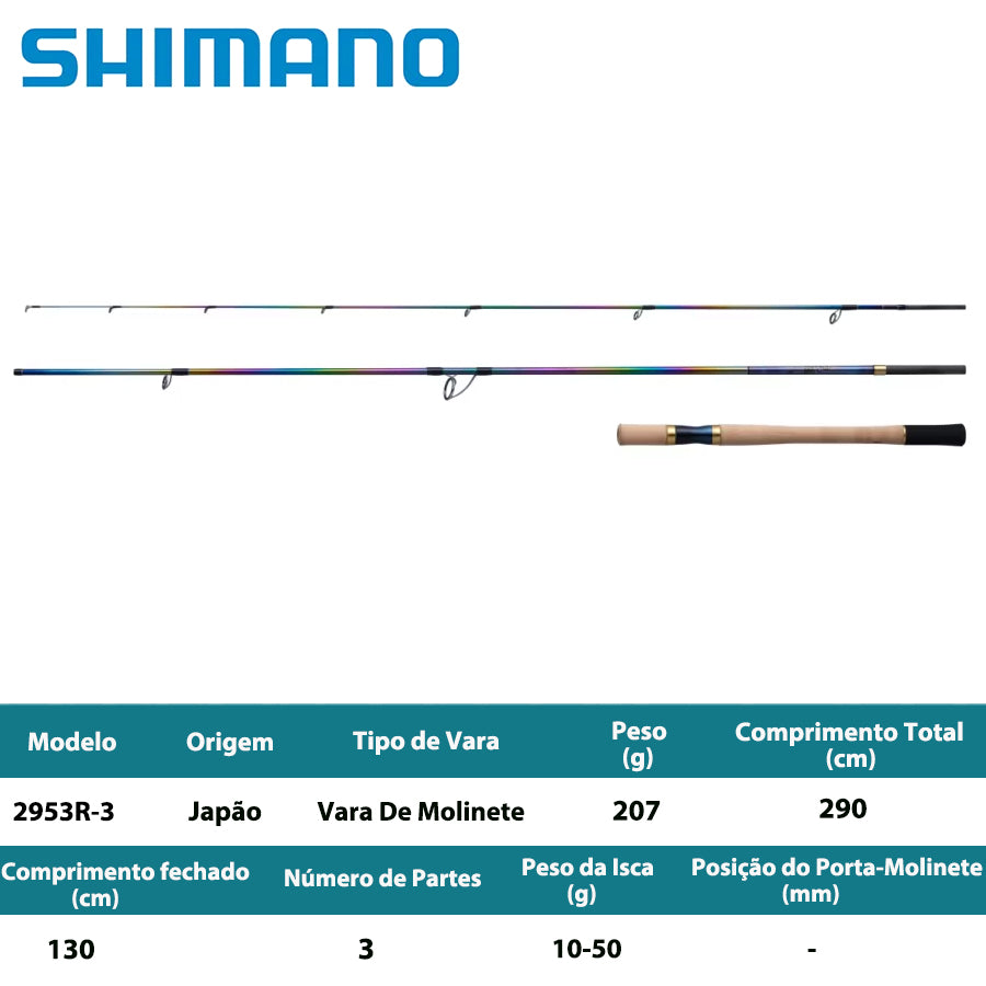 SHIMANO 2024 WORLD SHAULA LIMITED 2953R-3 Vara De Molinete