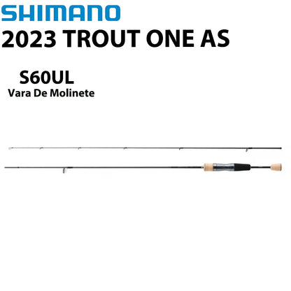 SHIMANO 2023 TROUT ONE AS S60UL  Vara De Molinete