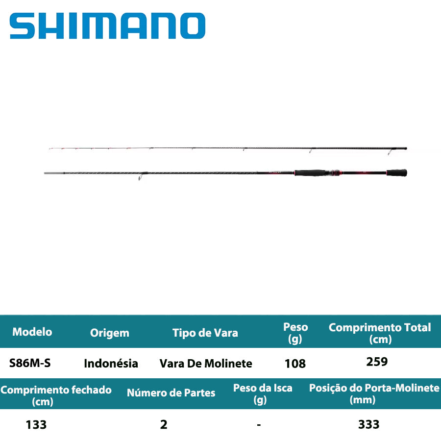 SHIMANO 2022 SEPHIA BB S86M-S Vara De Molinete