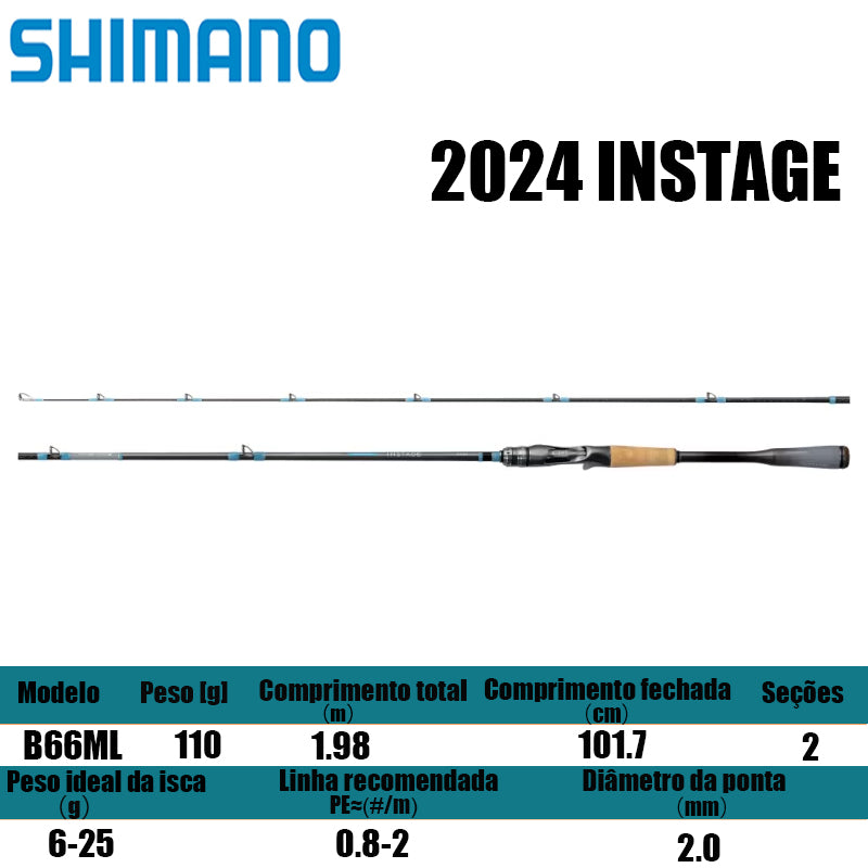SHIMANO 2024 INSTAGE B66ML para carretilhas de pesca
