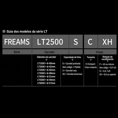 DAIWA 2026 FREAMS LT 2500D-XH Molinete