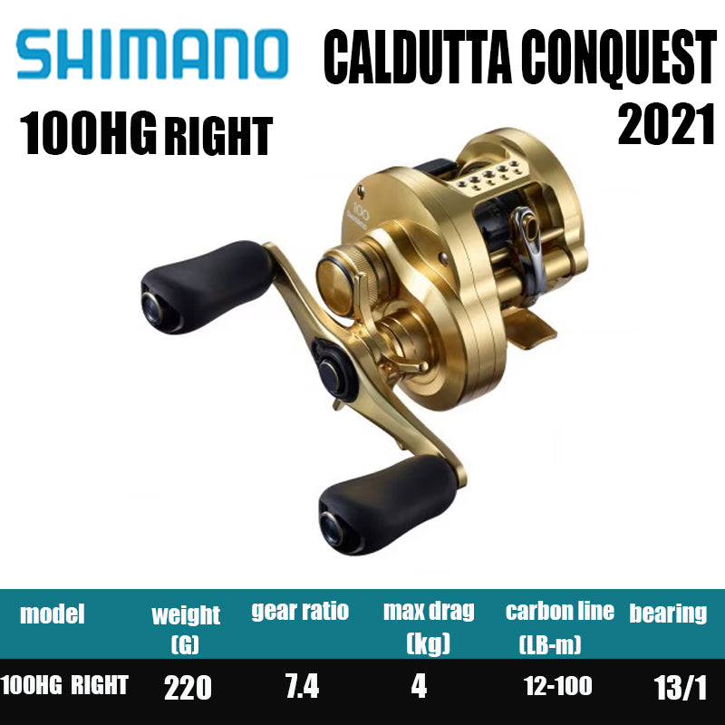Carretilha De Arremesso SHIMANO 2021 CALCUTTA CONQUEST 100 200 , Peça De Reposição Para Pesca Em Água Doce E Salgada. Local De Produção: Japão