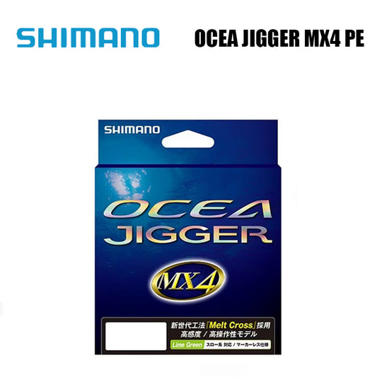 Shimano Ocea Jigger Mx4 PE Linha De Pesca PE 600M Verde (2 Carretéis)