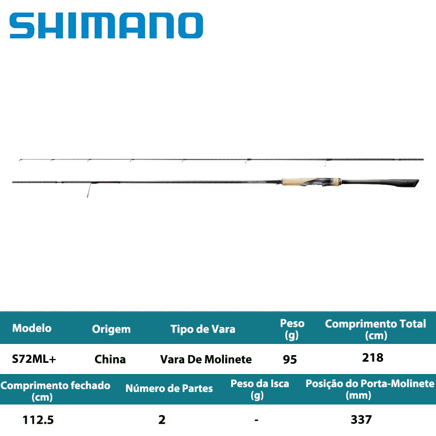 SHIMANO 2026 SEPHIA XTUNE S72ML+ Vara De Molinete