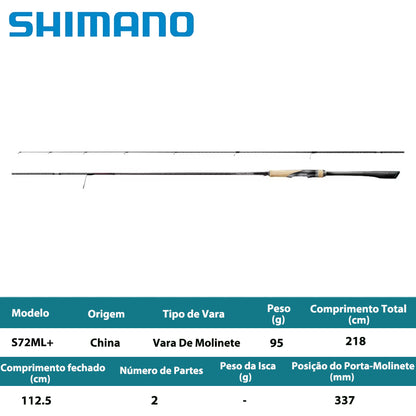 SHIMANO 2026 SEPHIA XTUNE S72ML+ Vara De Molinete