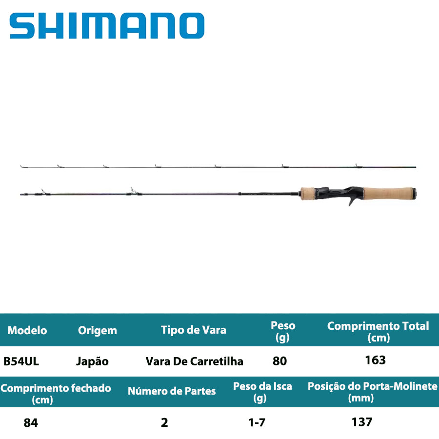 SHIMANO 2022 CARDIFF STREAM LIMITED B54UL Vara De Carretilha
