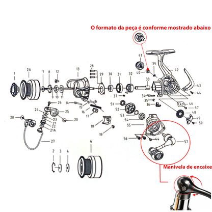 DAIWA 2023 RS 500 Molinete