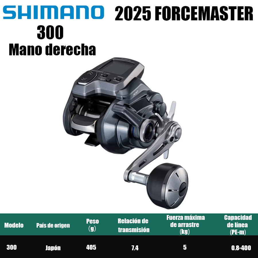 SHIMANO 2025 FORCEMASTER 300 Mano derecha