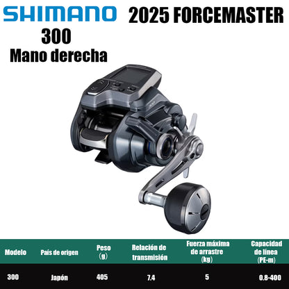 SHIMANO 2025 FORCEMASTER 300 Mano derecha
