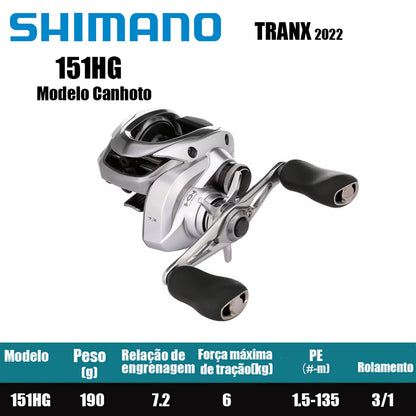 SHIMANO 2022 TRANX 151HG Modelo Canhoto