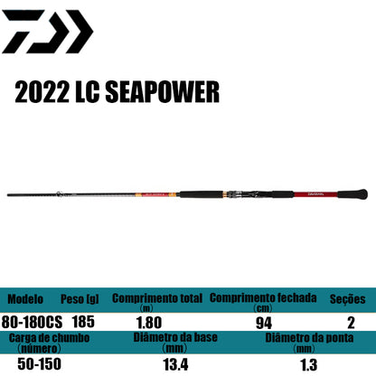 DAIWA 2022 LC SEAPOWER 80-180CS para molinetes de pesca