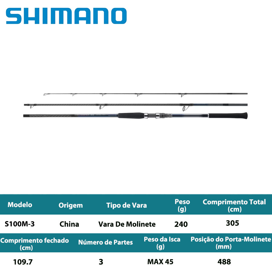 SHIMANO 2024 COLTSNIPER SS S100M-3 Vara De Molinete