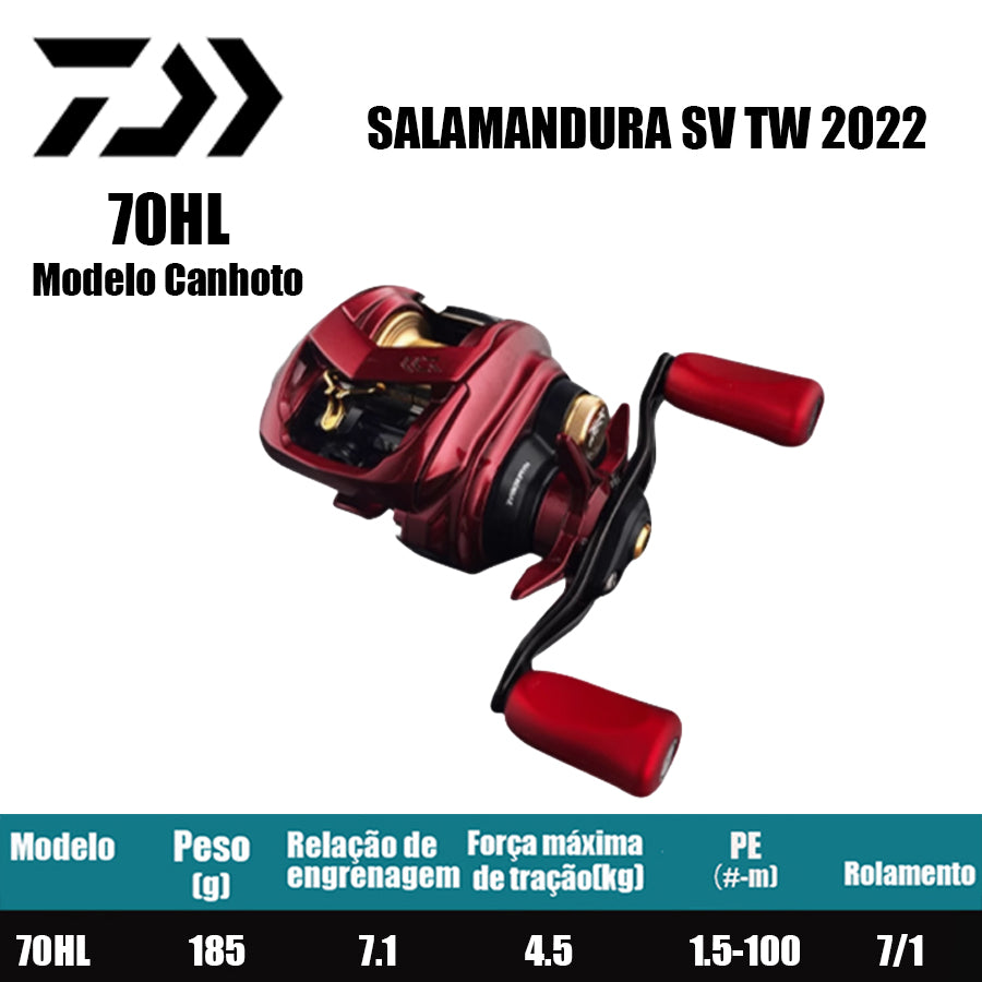 DAIWA 2022 SALAMANDURA SV TW 70HL Modelo Canhoto