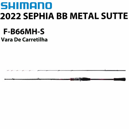 SHIMANO 2022 SEPHIA BB METAL SUTTE F-B66MH-S Vara De Carretilha