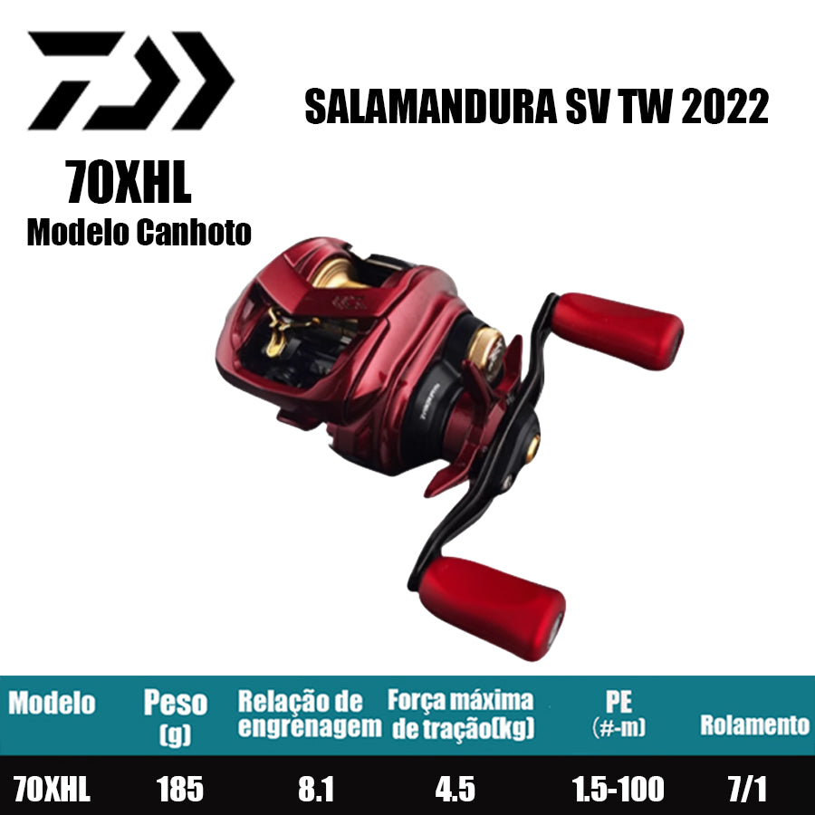 DAIWA 2022 SALAMANDURA SV TW 70XHL Modelo Canhoto