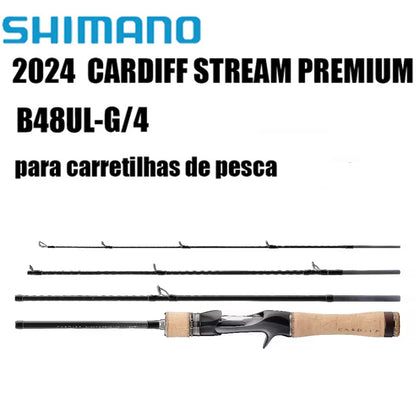SHIMANO 2024 CARDIFF STREAM PREMIUM B48UL-G/4 para carretilhas de pesca