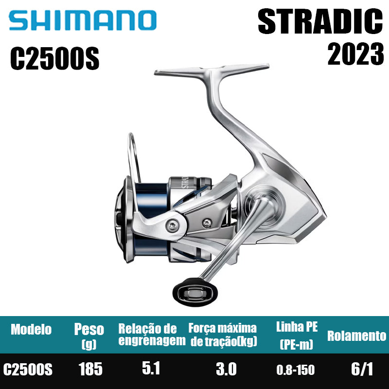 SHIMANO 2023 STRADIC  carretel de pesca bobina giratória de água doce peças de pesca de água salgada Origem: Japão