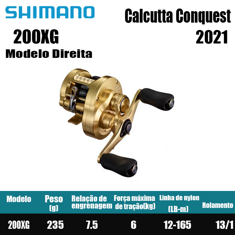 SHIMANO 2021 Calcutta Conquest 200XG Destro