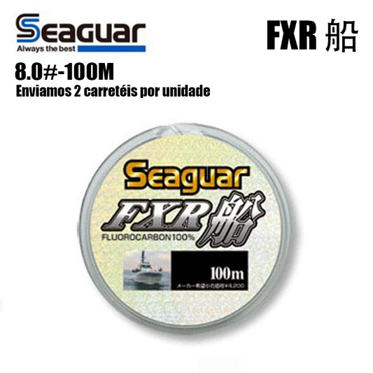 SEAGUAR FXR Linha De Pesca PE 100M 8.0 Cor Transparente (2 Carretéis)