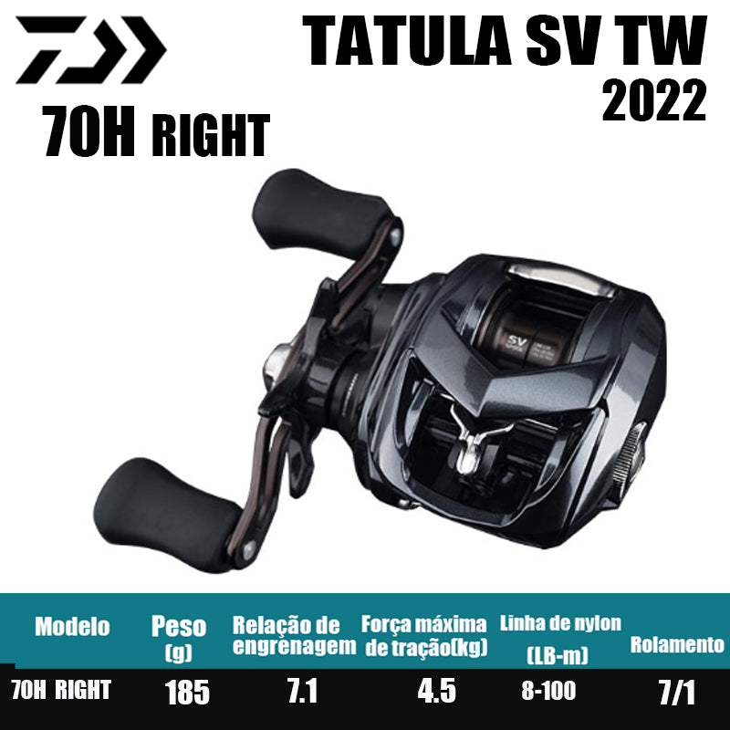 Carretilha De Arremesso DAIWA 2022 TATULA SV TW 70Série, Peça De Reposição Para Pesca Em Água Doce E Salgada. Local De Produção: Tailândia