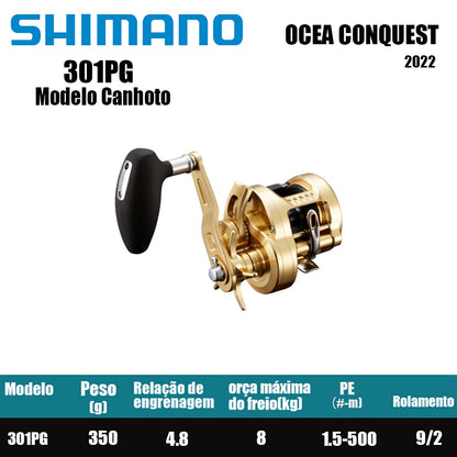 SHIMANO 2022 OCEA CONQUEST 301PG Modelo Canhoto