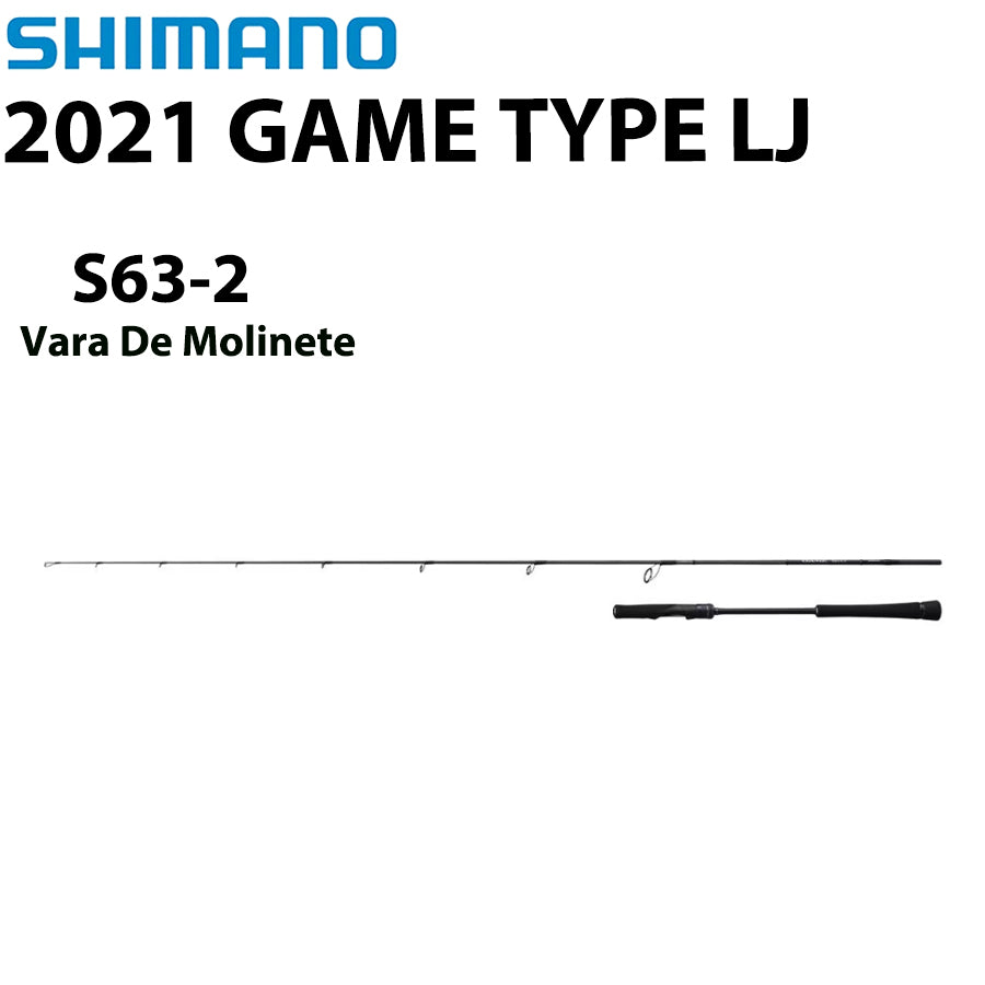 SHIMANO 2021 GAME TYPE LJ S63-2 Vara De Molinete