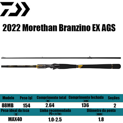 DAIWA 2022 Morethan Branzino EX AGS 88MB para carretilhas de pesca