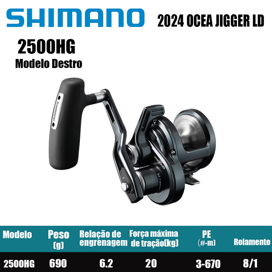 SHIMANO 2024 OCEA JIGGER LD 2500HG Modelo Destro
