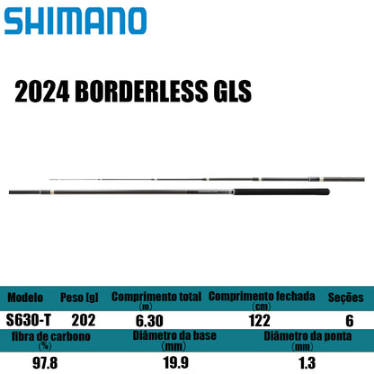 SHIMANO 2024 BORDERLESS GLS S630-T para molinetes de pesca
