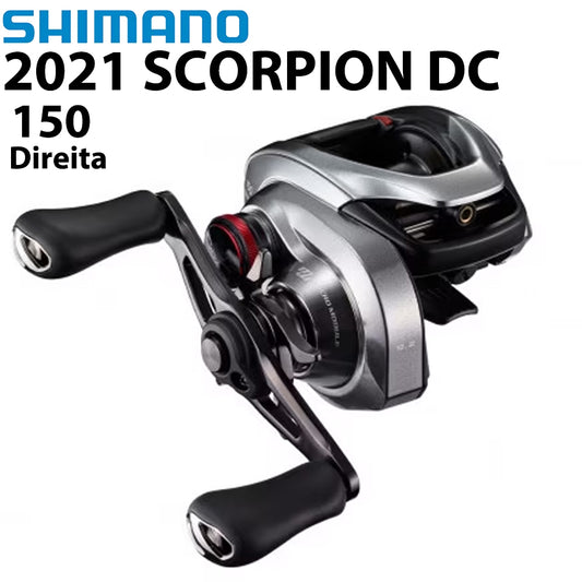 SHIMANO 2021 SCORPION DC 150 Carretilha Direita