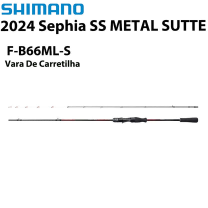 SHIMANO 2024 Sephia SS METAL SUTTE F-B66ML-S Vara De Carretilha