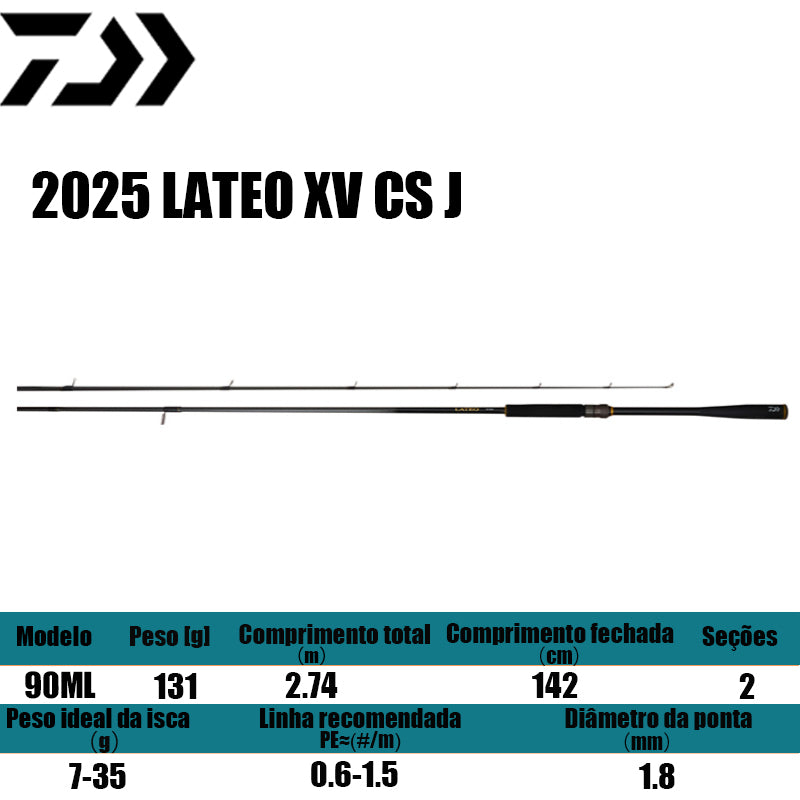 DAIWA 2025 LATEO XV CS J 90ML para molinetes de pesca