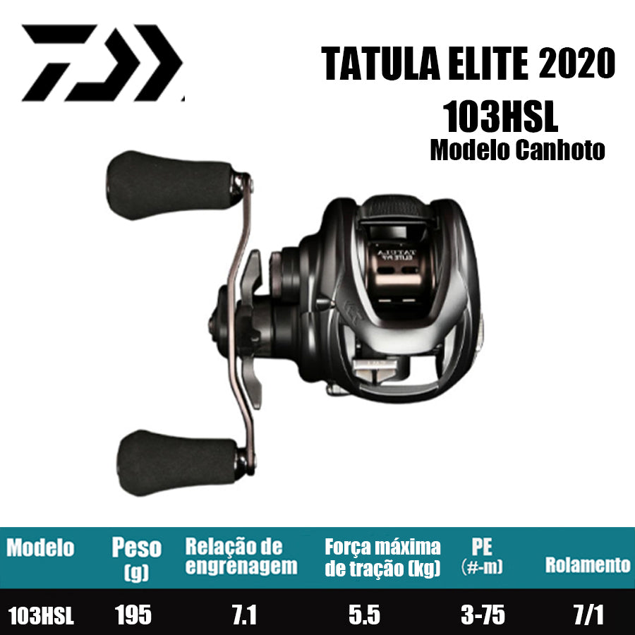 DAIWA 2020 TATULA ELITE P/F 103HSL Modelo Canhoto