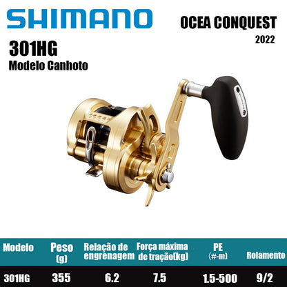 SHIMANO 2022 OCEA CONQUEST 301HG Modelo Canhoto