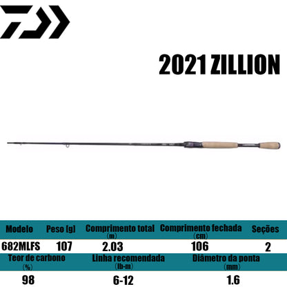 DAIWA 2021 ZILLION 682MLFS para molinetes de pesca