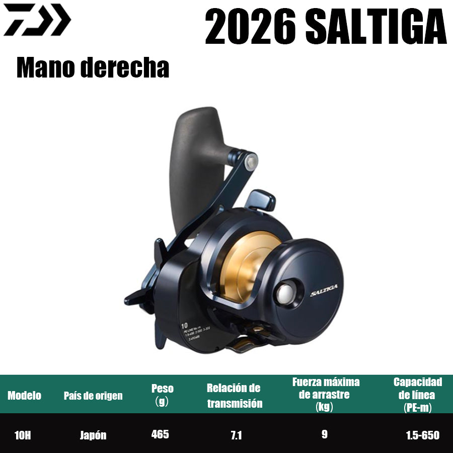 DAIWA 2026 SALTIGA 10H Mano derecha