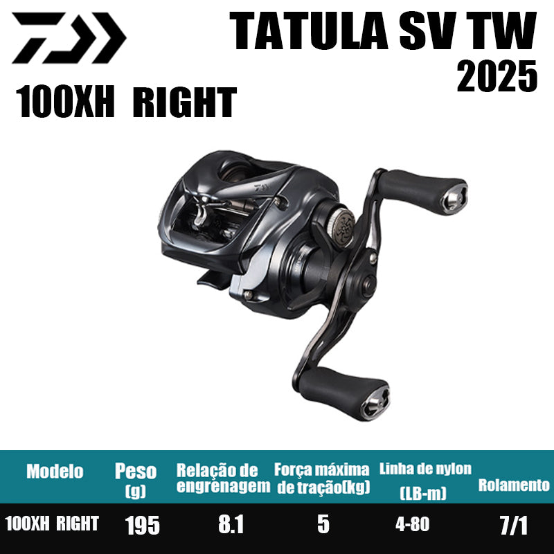 Carretilha De Arremesso DAIWA 2025 TATULA SV TW 100Série, Peça De Reposição Para Pesca Em Água Doce E Salgada. Local De Produção: Tailândia
