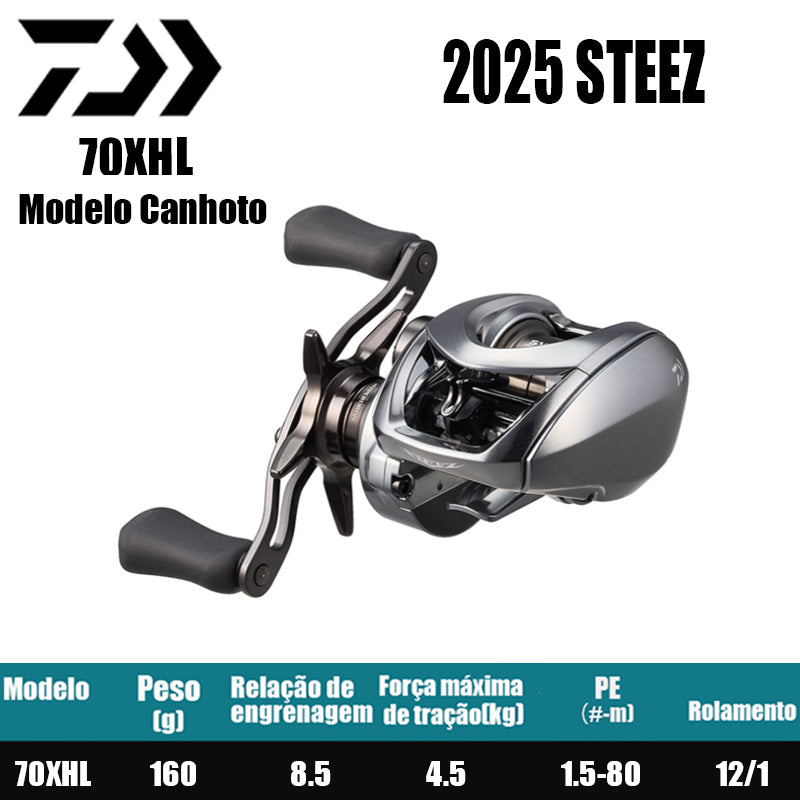 DAIWA 2025 STEEZ LIMITED CT SV TW 70XHL Modelo Canhoto