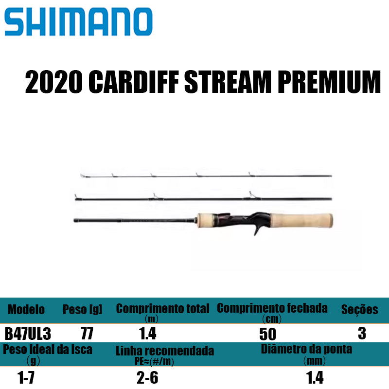 SHIMANO 2020 CARDIFF STREAM PREMIUM  B47UL3  para carretilhas de pesca