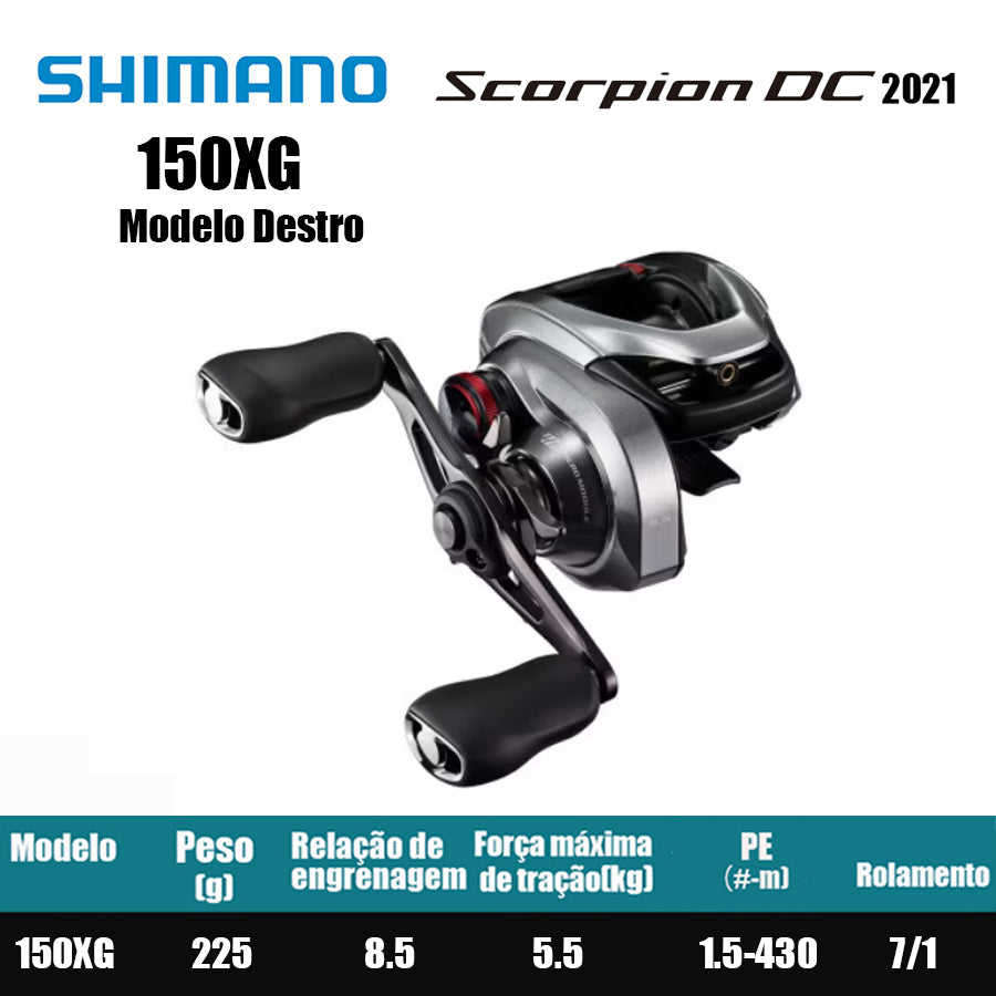SHIMANO 2021 Scorpion DC 150XG Modelo Destro