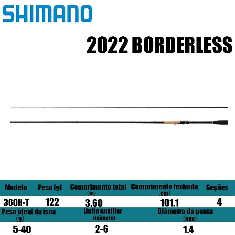 SHIMANO 2022 BORDERLESS 360H-T para molinetes de pesca