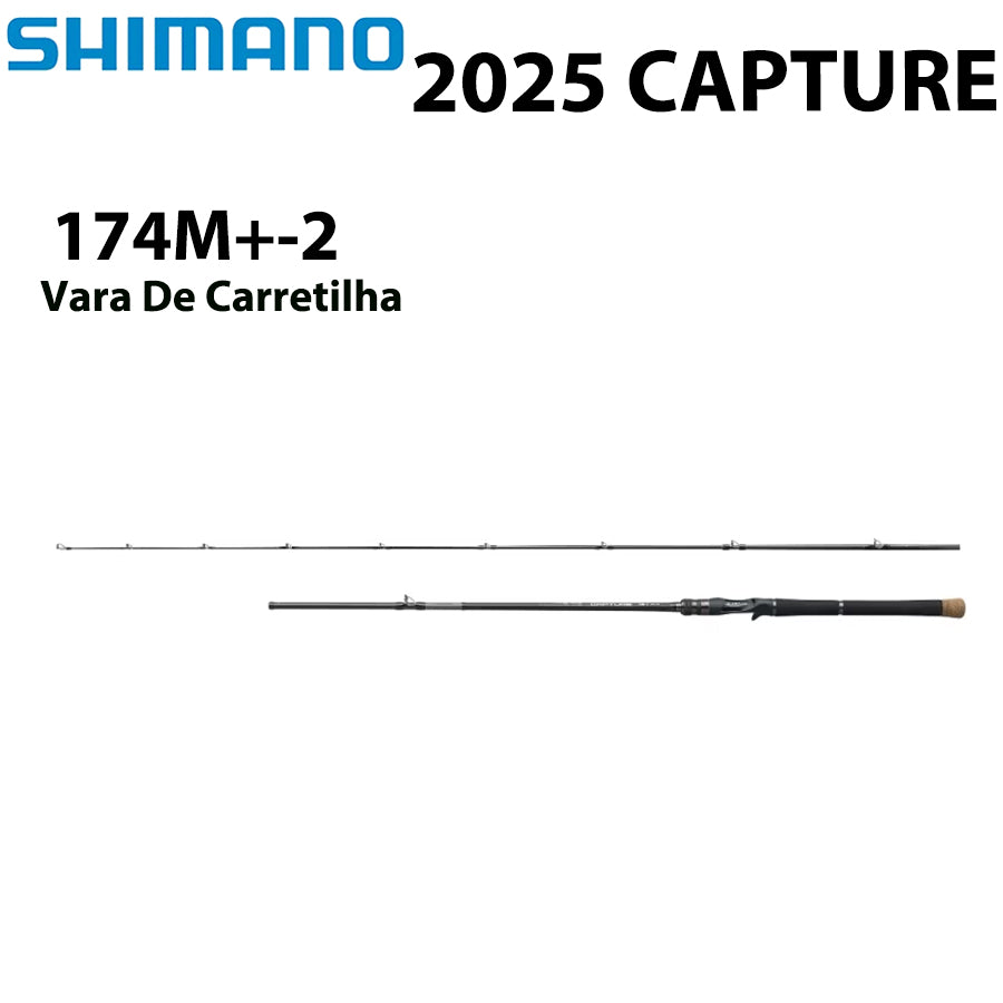 SHIMANO 2025 CAPTURE 174M+-2 Vara De Carretilha