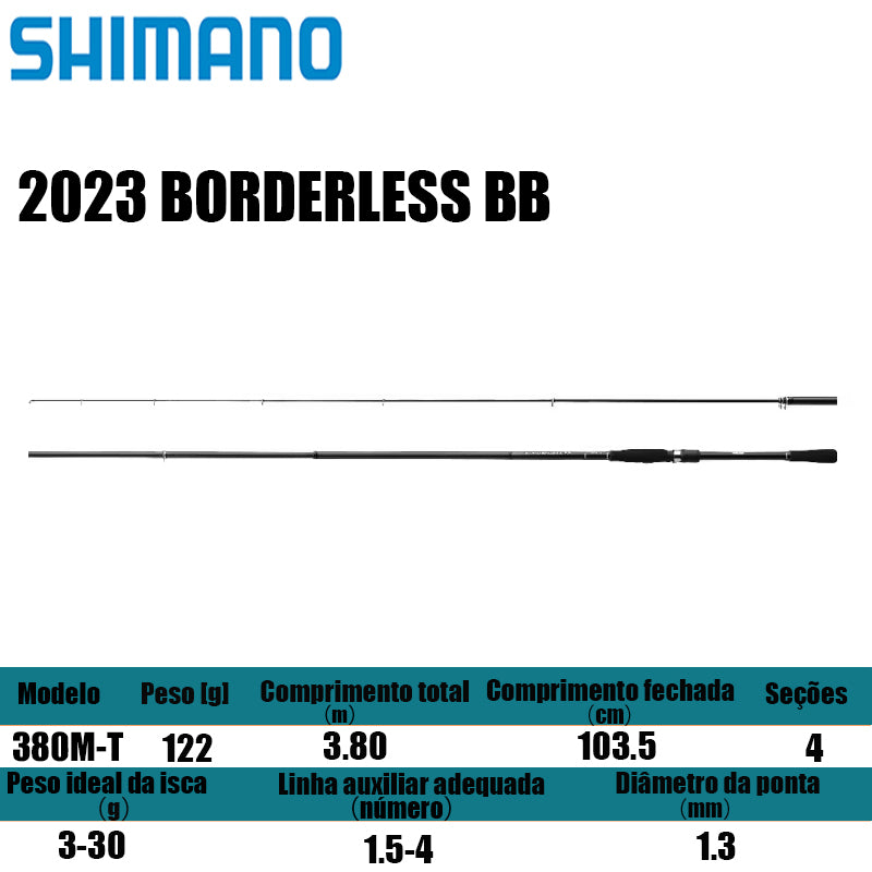 SHIMANO 2023 BORDERLESS BB 380M-T para molinetes de pesca