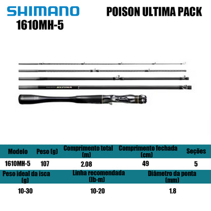 SHIMANO POISON ULTIMA PACK 1610MH-5 Para Carretilha