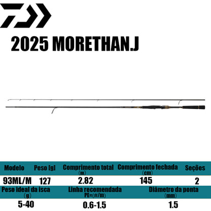DAIWA 2025 MORETHAN.J  93ML/M para molinetes de pesca