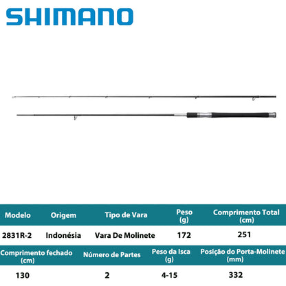 SHIMANO 2025 LESATH 2831R-2 Vara De Molinete