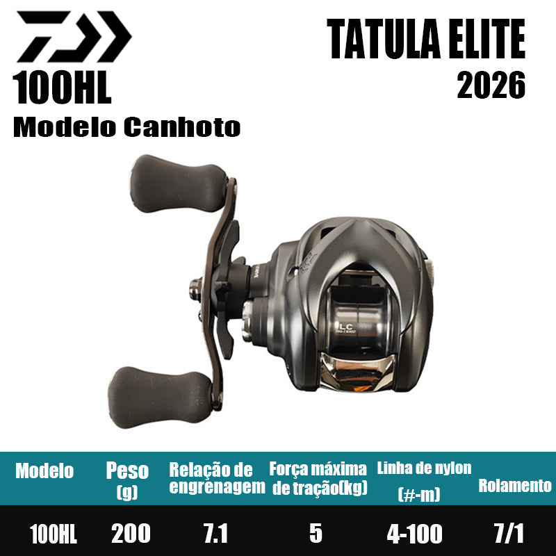 DAIWA 2026 TATULA ELITE 100HL Canhoto