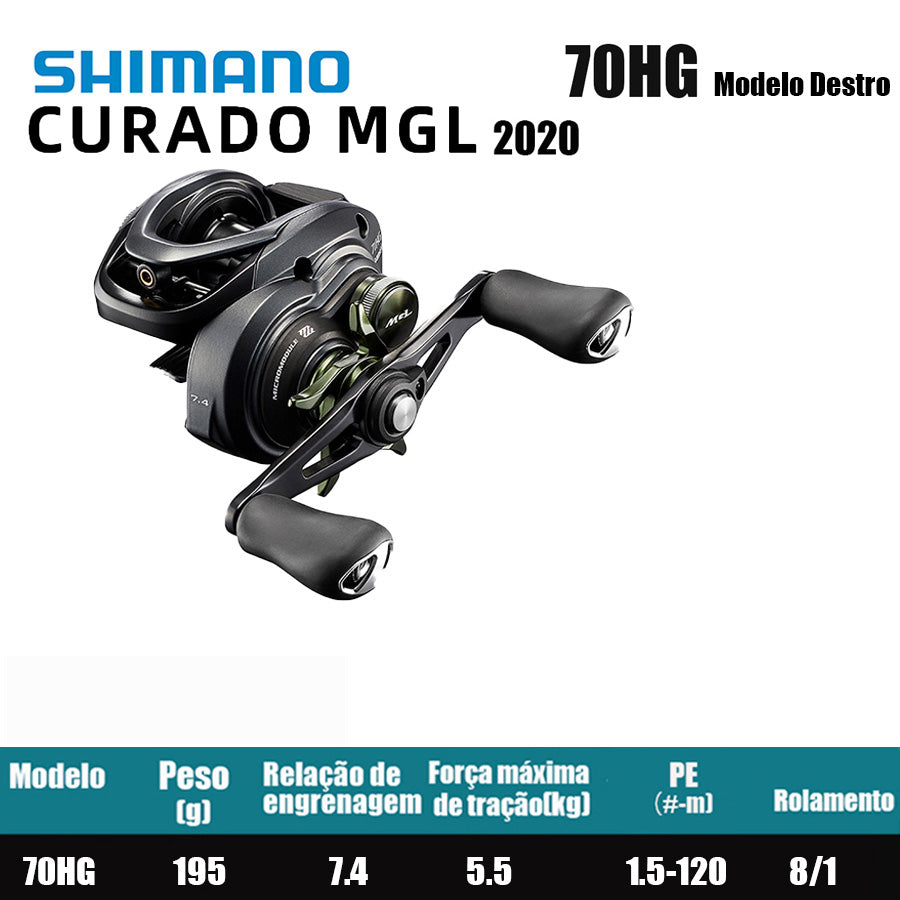 SHIMANO 2020 Curado MGL 70HG Modelo Destro