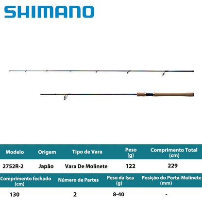 SHIMANO 2023 WORLD SHAULA LIMITED 2752R-2 Vara De Molinete